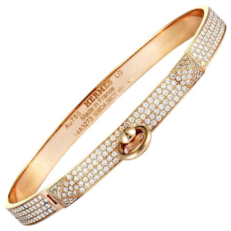 hermes kelly rose gold bracelet|hermes kelly bracelet full diamond.